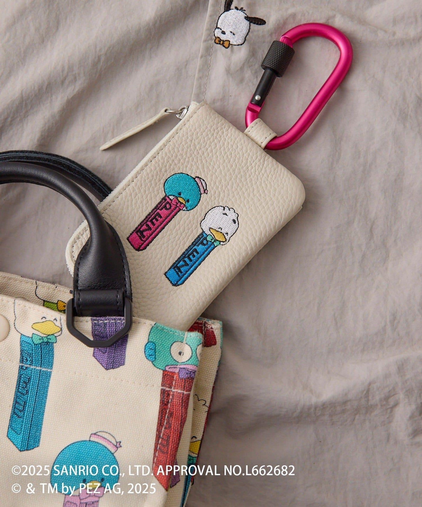 【はぴだんぶい×PEZ(ペッツ) ×ear】真皮/帶登山扣通勤卡&鑰匙包