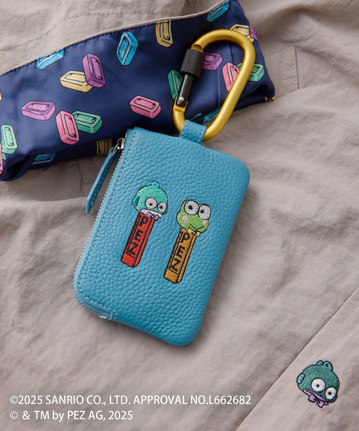 【はぴだんぶい×PEZ(ペッツ) ×ear】真皮/帶登山扣通勤卡&鑰匙包