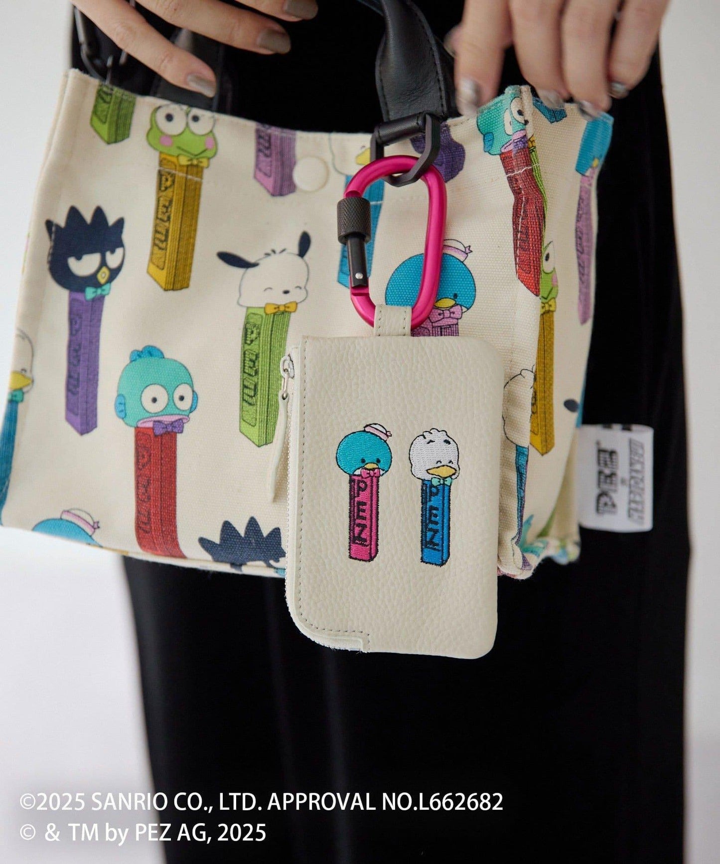 【はぴだんぶい×PEZ×ear】聯名款棉質托特包S