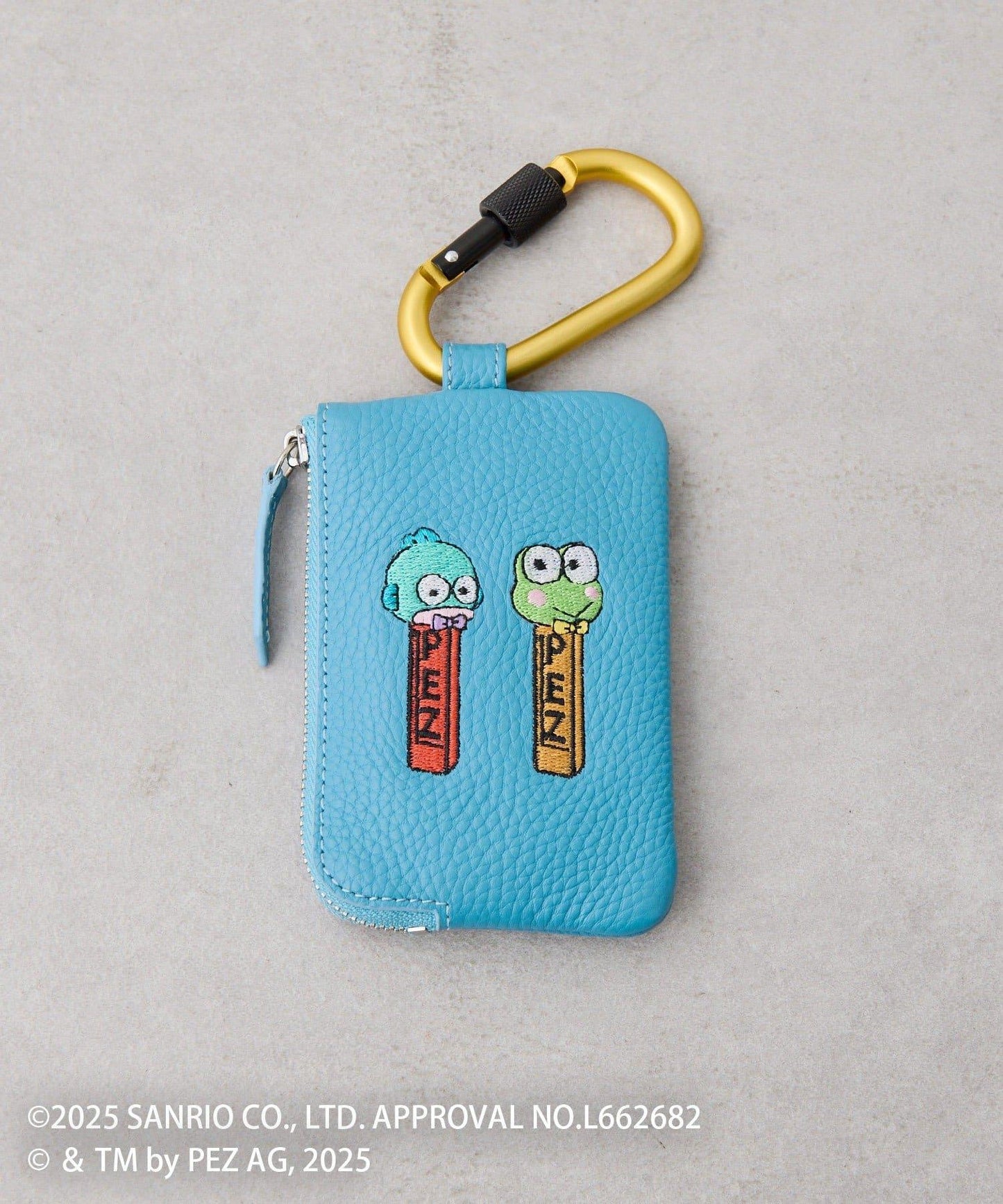 【はぴだんぶい×PEZ(ペッツ) ×ear】真皮/帶登山扣通勤卡&鑰匙包