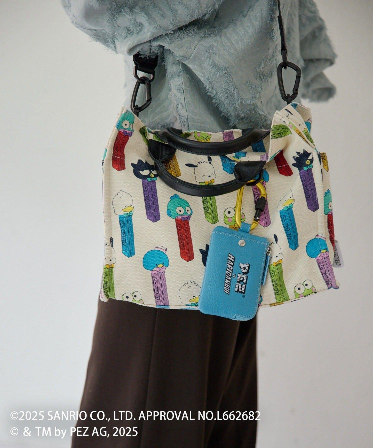 【はぴだんぶい×PEZ(ペッツ) ×ear】真皮/帶登山扣通勤卡&鑰匙包