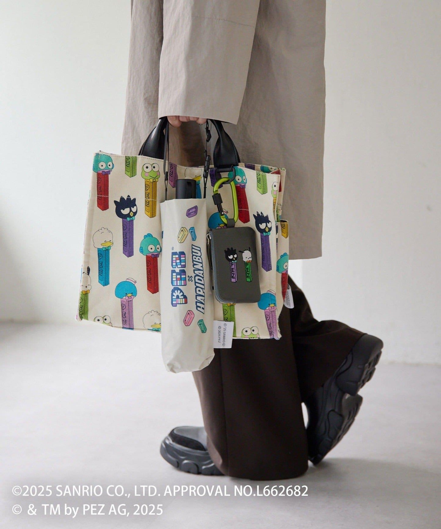 【はぴだんぶい×PEZ(ペッツ) ×ear】真皮/帶登山扣通勤卡&鑰匙包