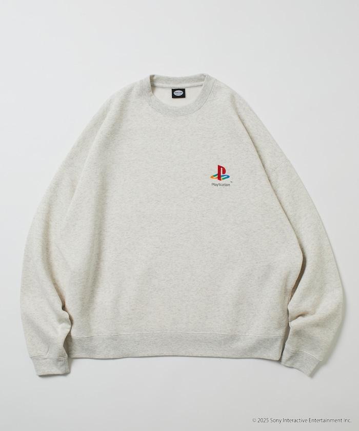 寬鬆版型 背部印花標誌 圓領衛衣 / PlayStation