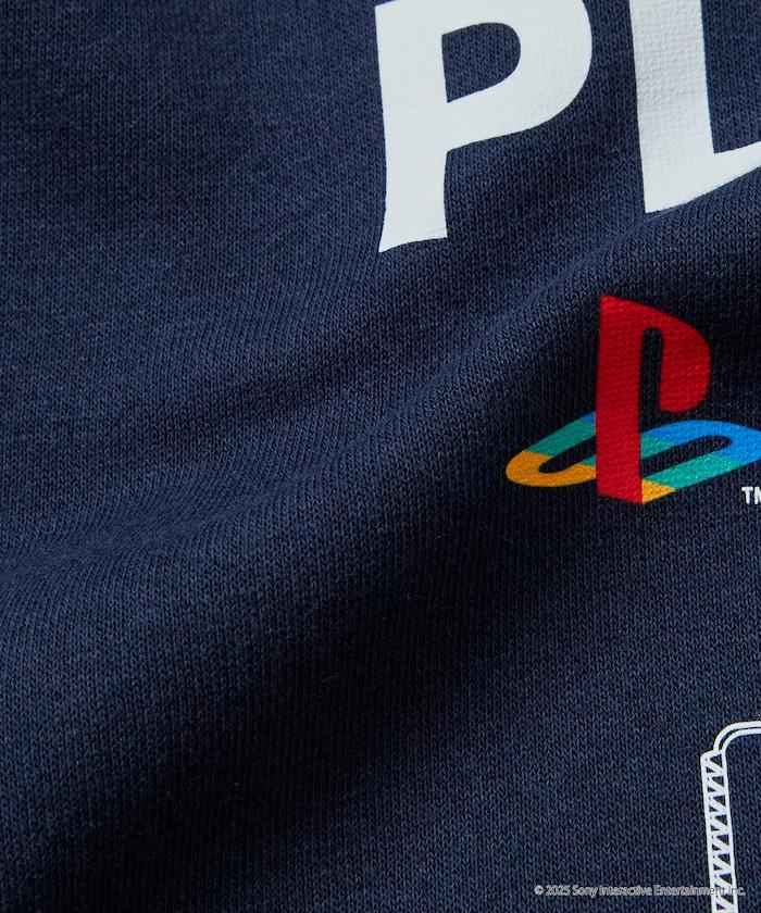 寬鬆版型 背部印花標誌 圓領衛衣 / PlayStation
