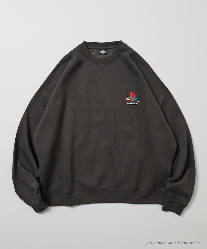 寬鬆版型 背部印花標誌 圓領衛衣 / PlayStation