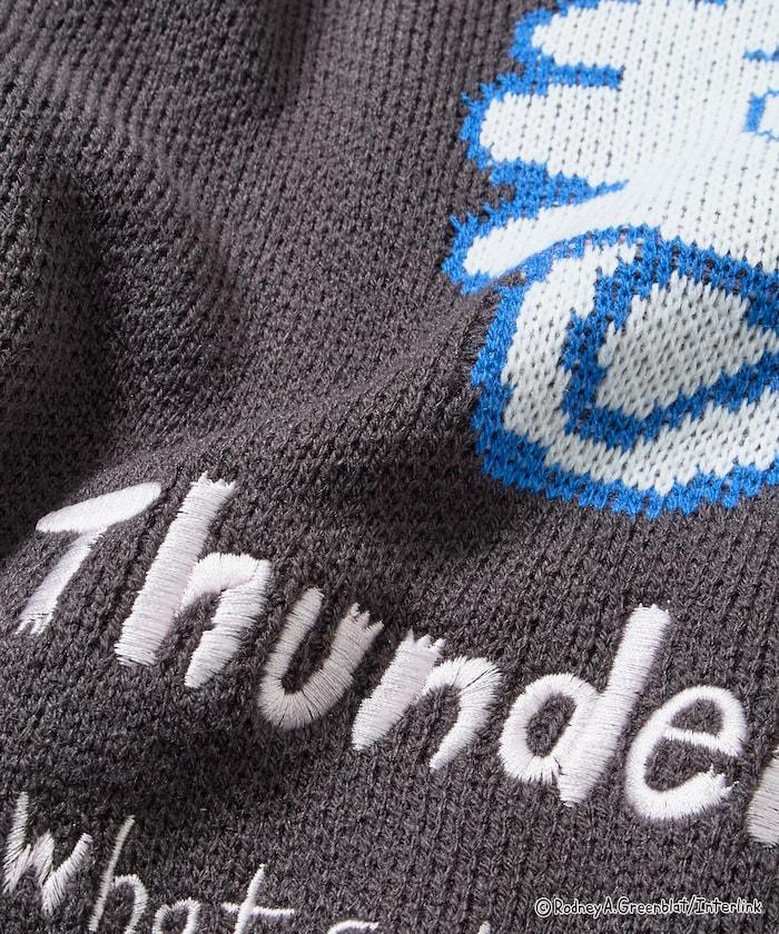 Thunder Bunny / 《Thunder Bunny》特別款寬鬆版型提花圓領針織衫【限量】