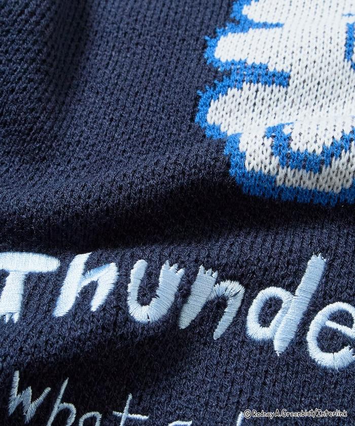 Thunder Bunny / 《Thunder Bunny》特別款寬鬆版型提花圓領針織衫【限量】