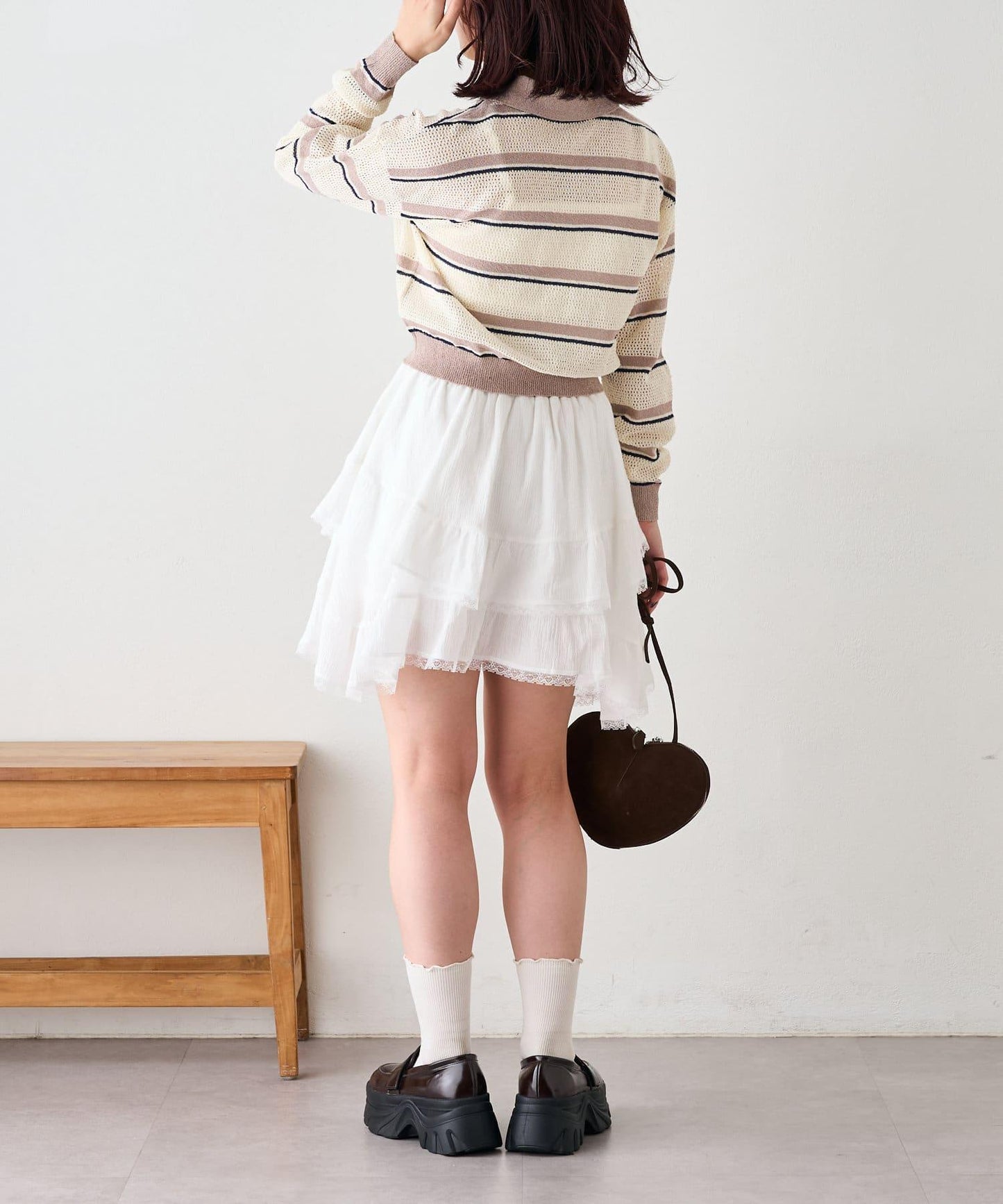 w closet 條紋POLO針織上衣