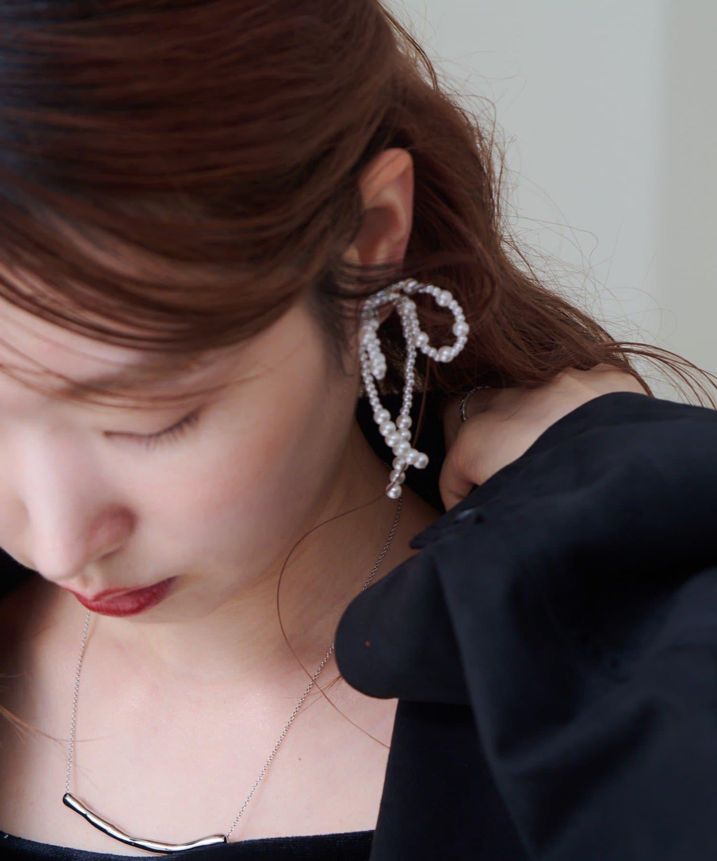 10月25日(週六)12:00/適合多種場合/fiw. 珍珠蝴蝶結耳環