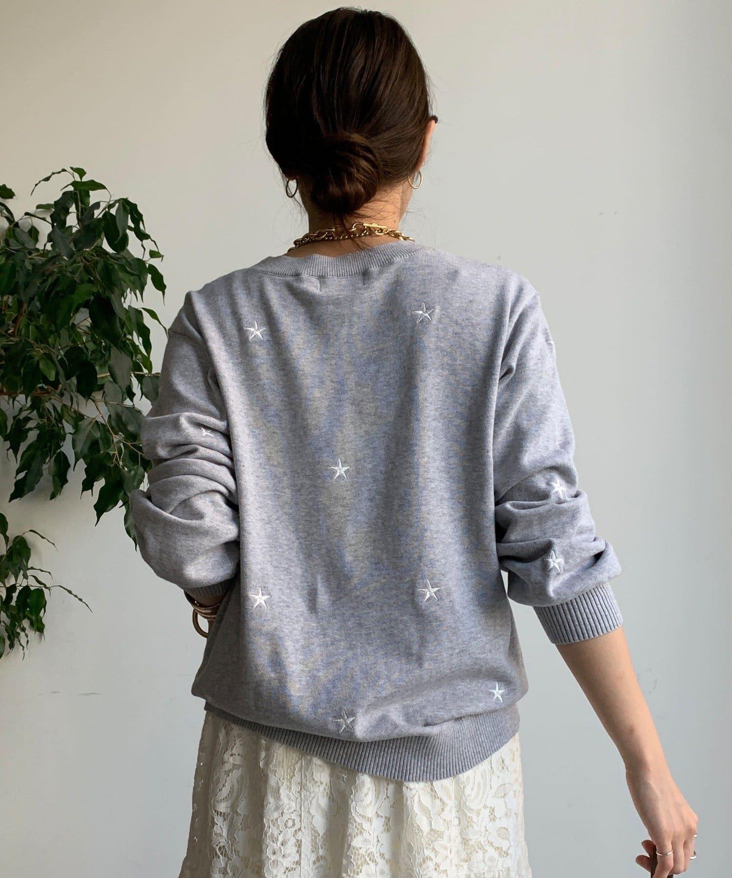 STAR刺繡針織衫