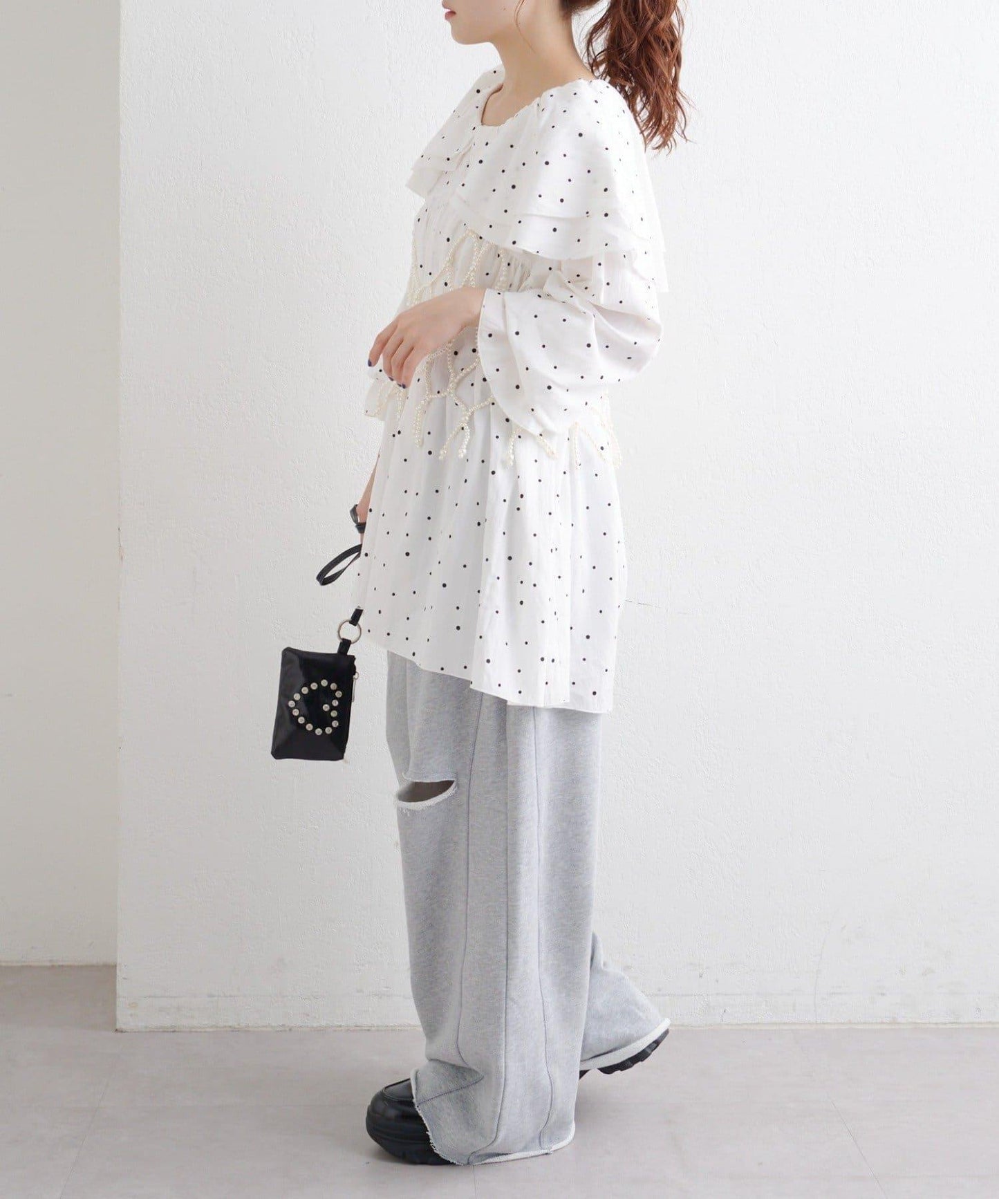 【w closet】蝴蝶結休閒褲