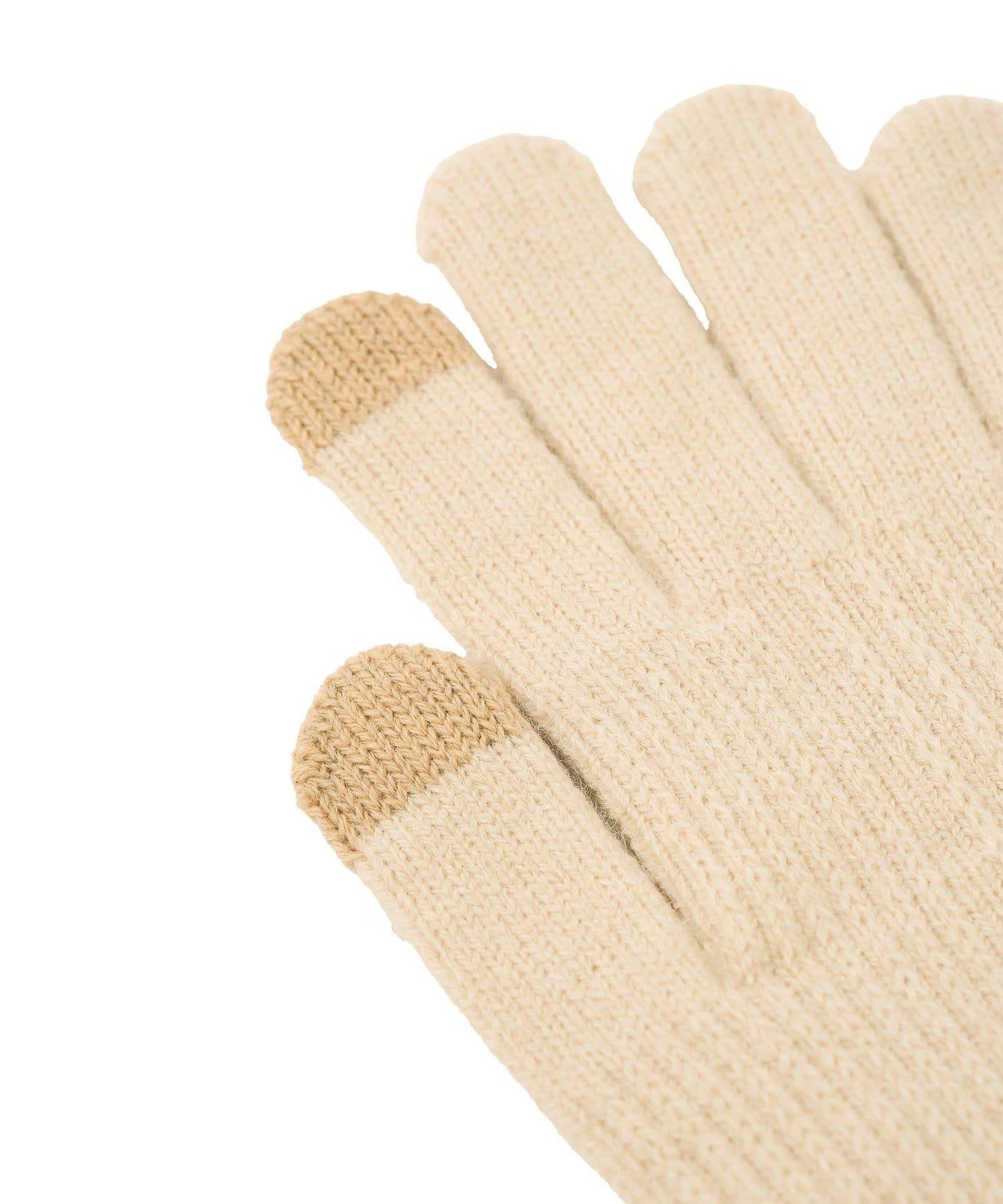 スマホ対応バイカラーニット手袋