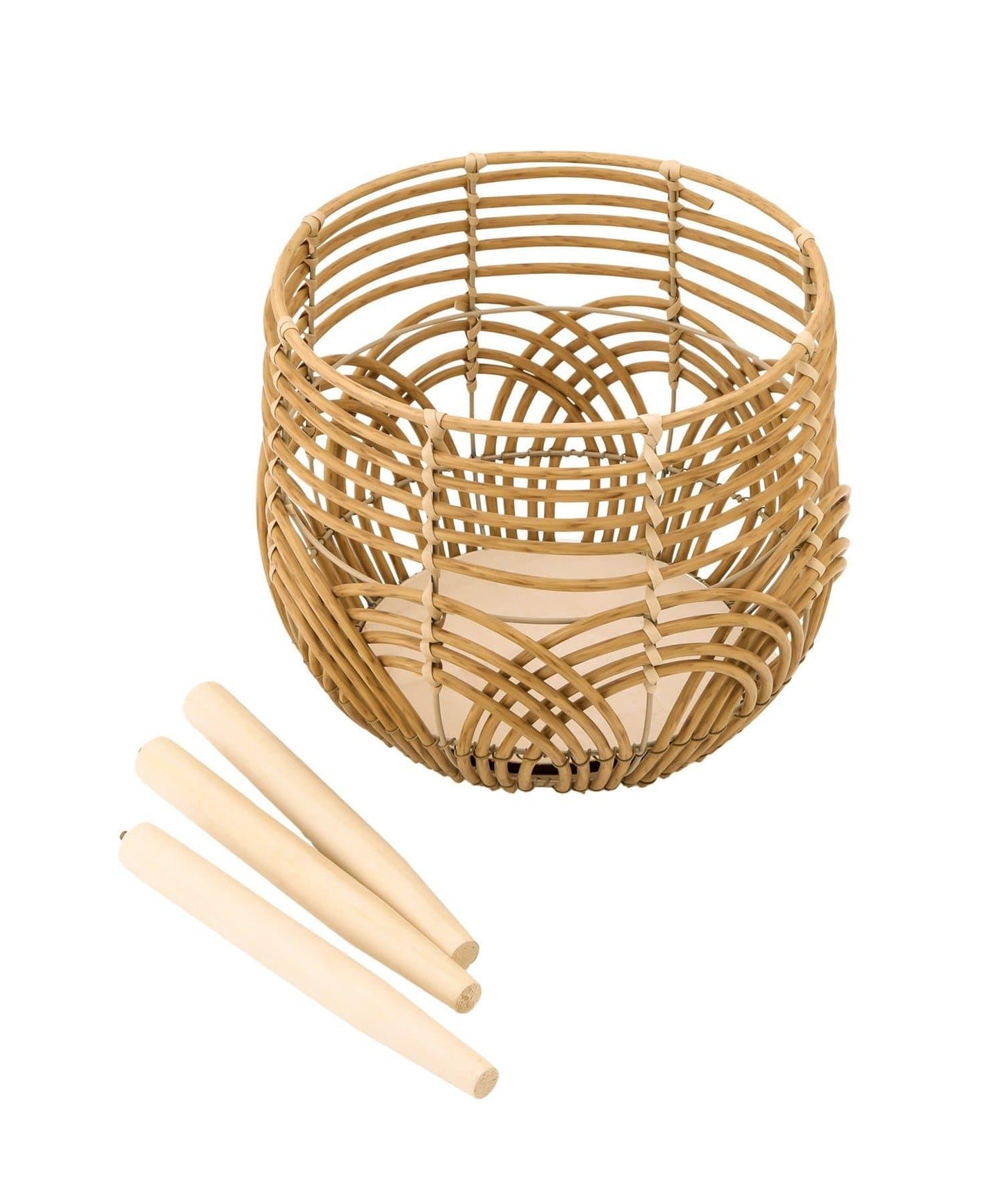 《WEB限定商品》脚付きPPラタンポットスタンド:S