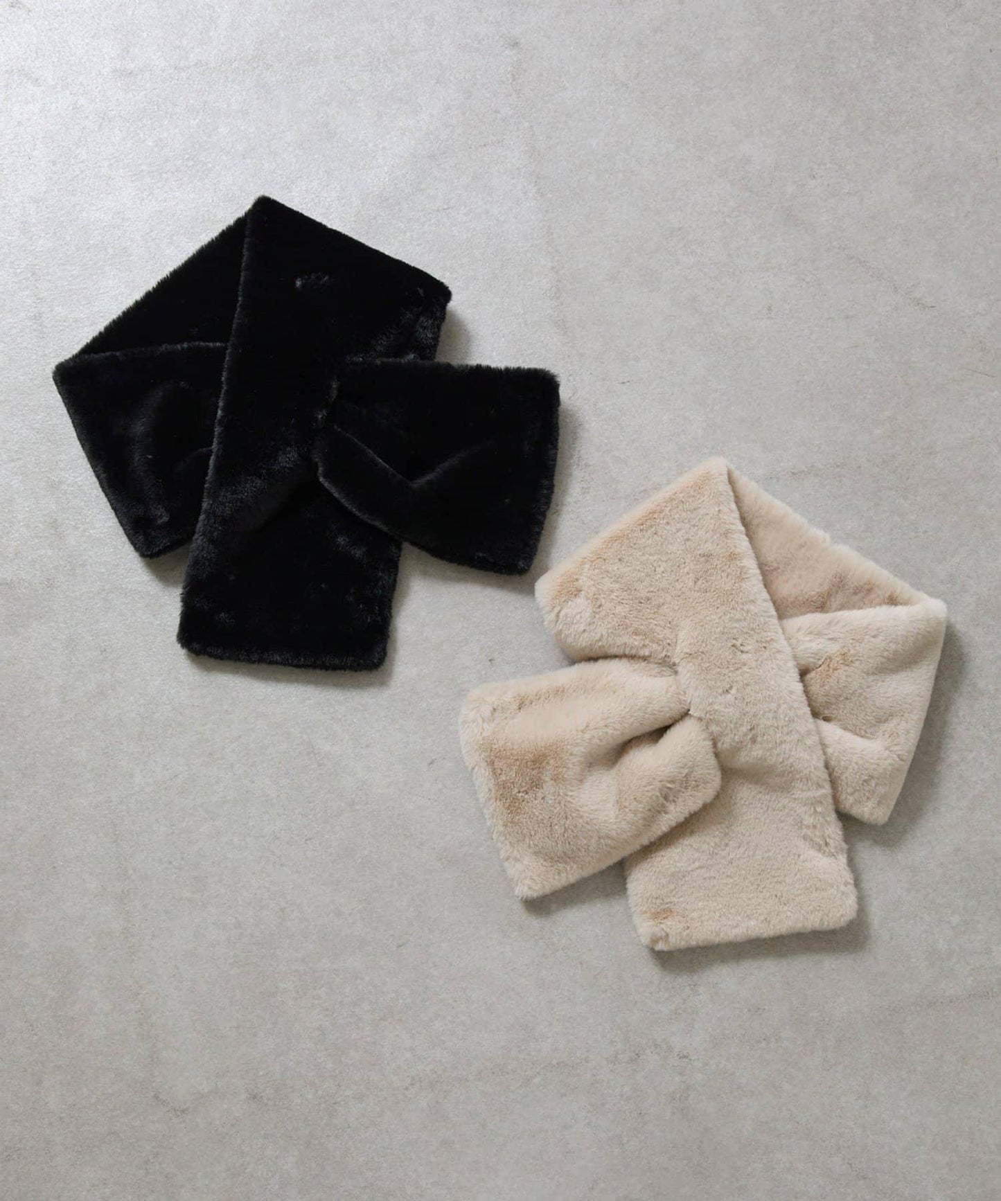 仿皮草圍巾