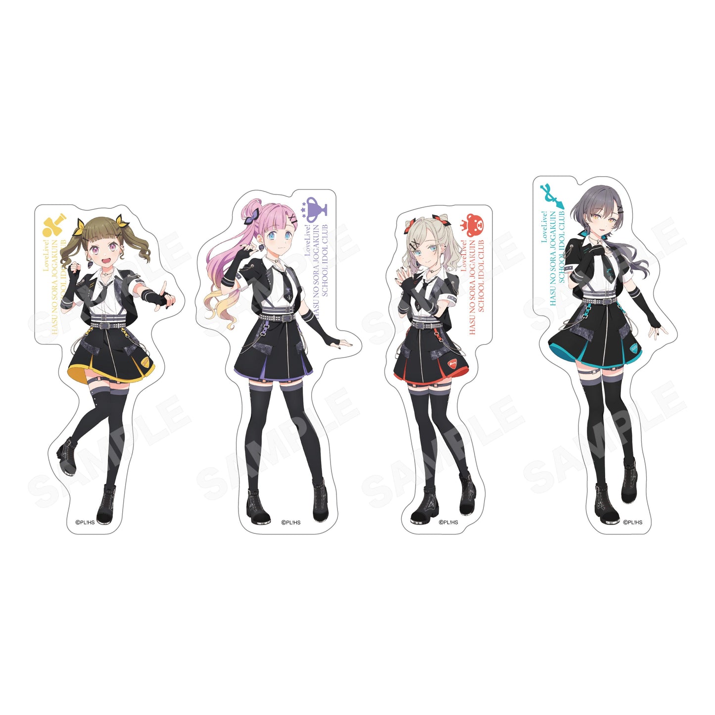 LoveLive!蓮之空女學院學園偶像社_IdoMe! ver.貼紙 /A 【全套OPP/8枚入】
