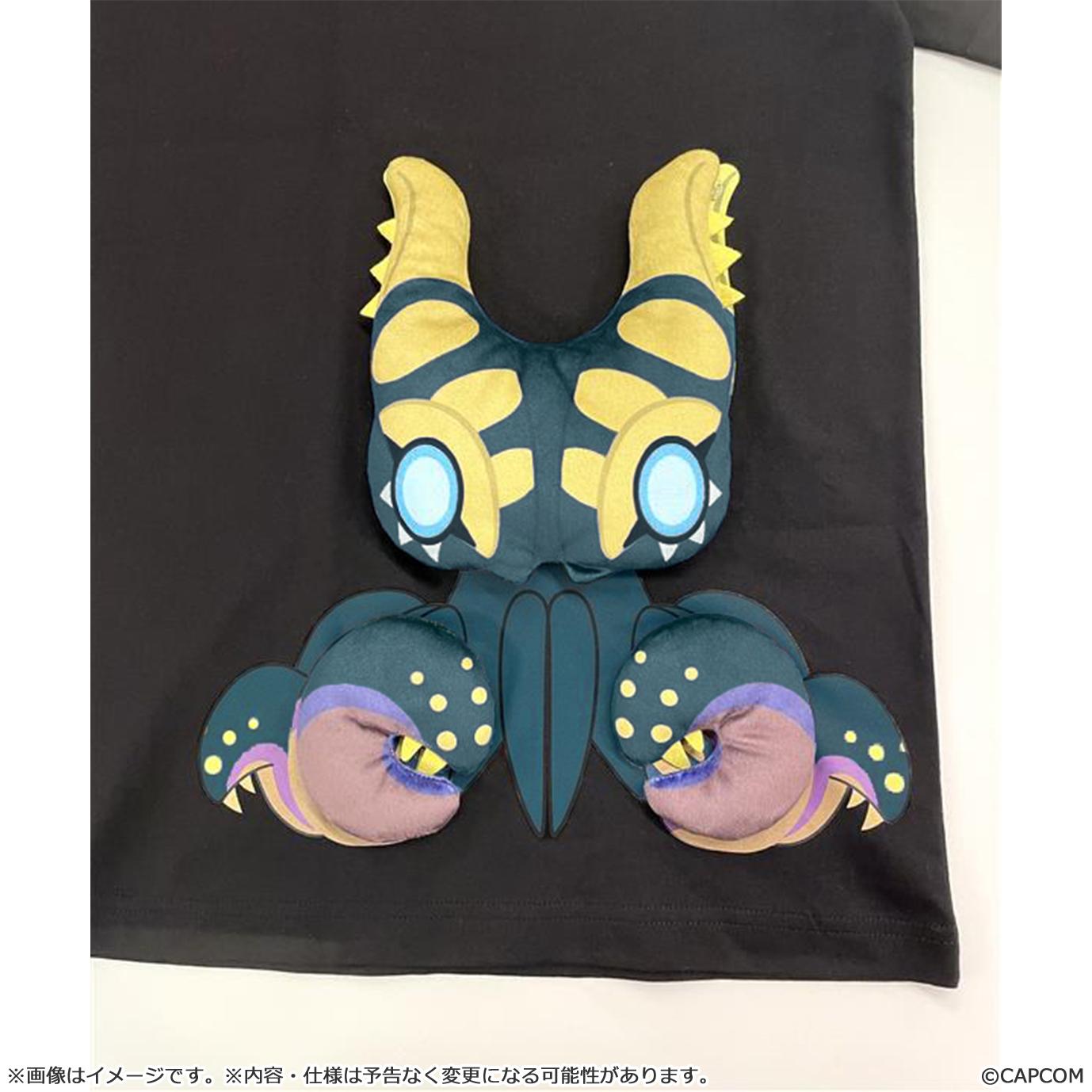《怪物獵人物語》WILDS L碼 立體印花T恤 ヌ・エグドラ