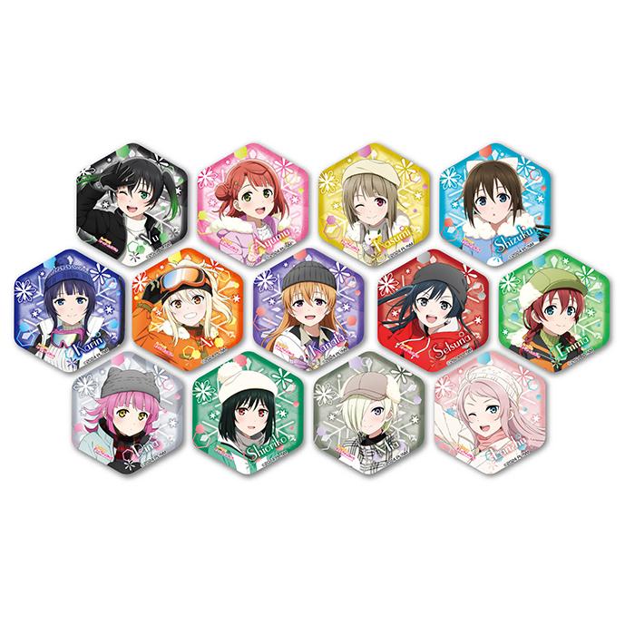 LoveLive!虹咲學園學園偶像同好會_雪花風格徽章【全套BOX/13包入】