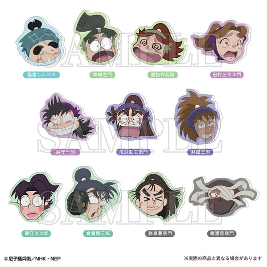 《忍者亂太郎》 盒裝隨機亞克力磁鐵-大家一起扮鬼臉系列-第三彈【BOX/11個裝】
