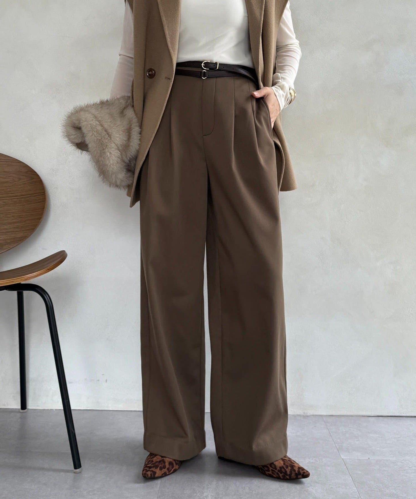 內加絨粘合長褲