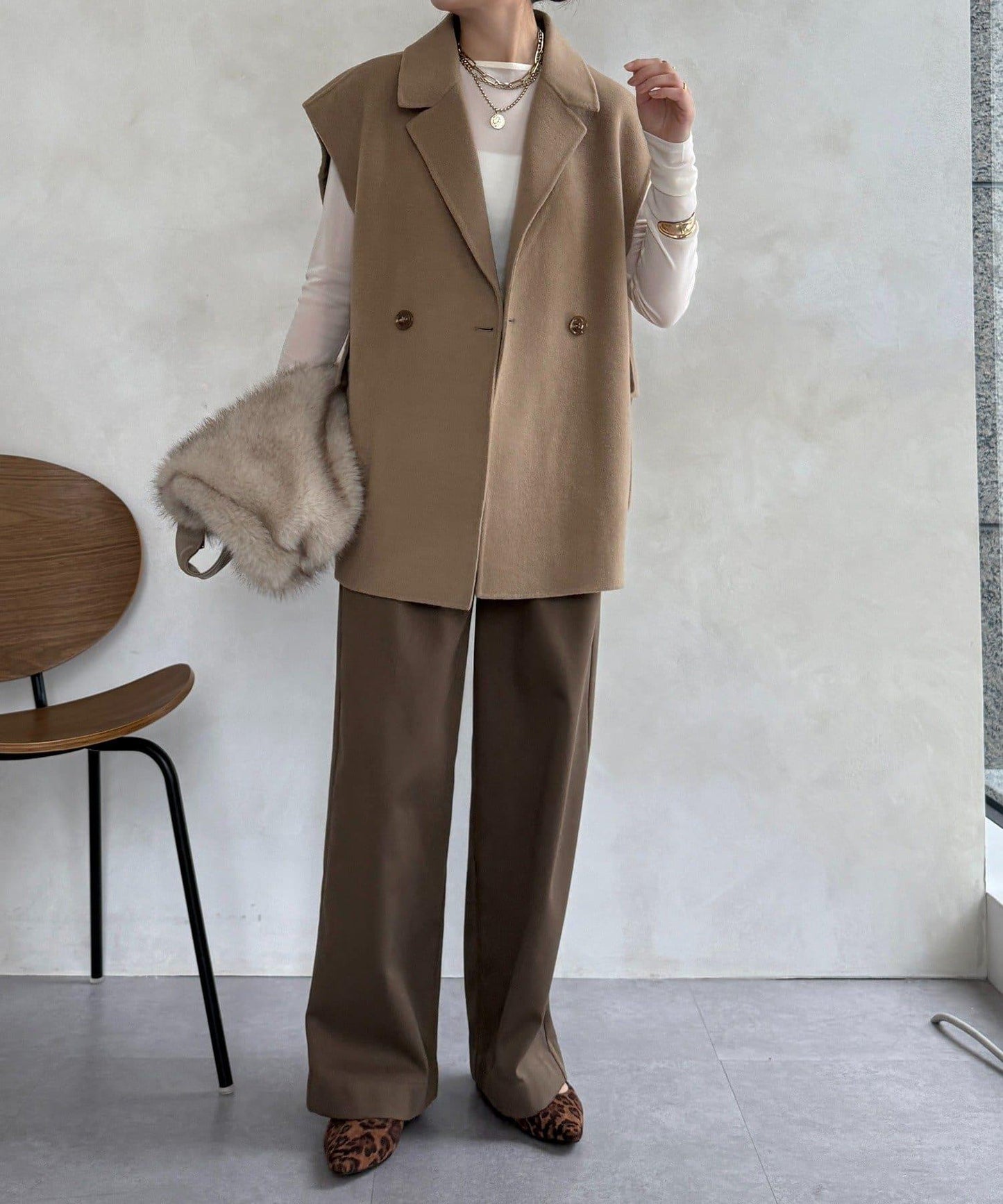 內加絨粘合長褲