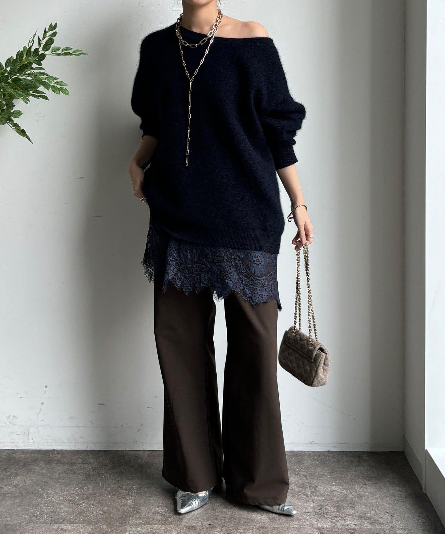 內加絨微喇休閒褲