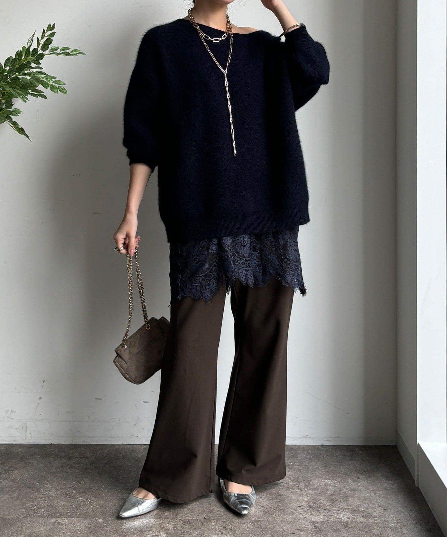 內加絨微喇休閒褲