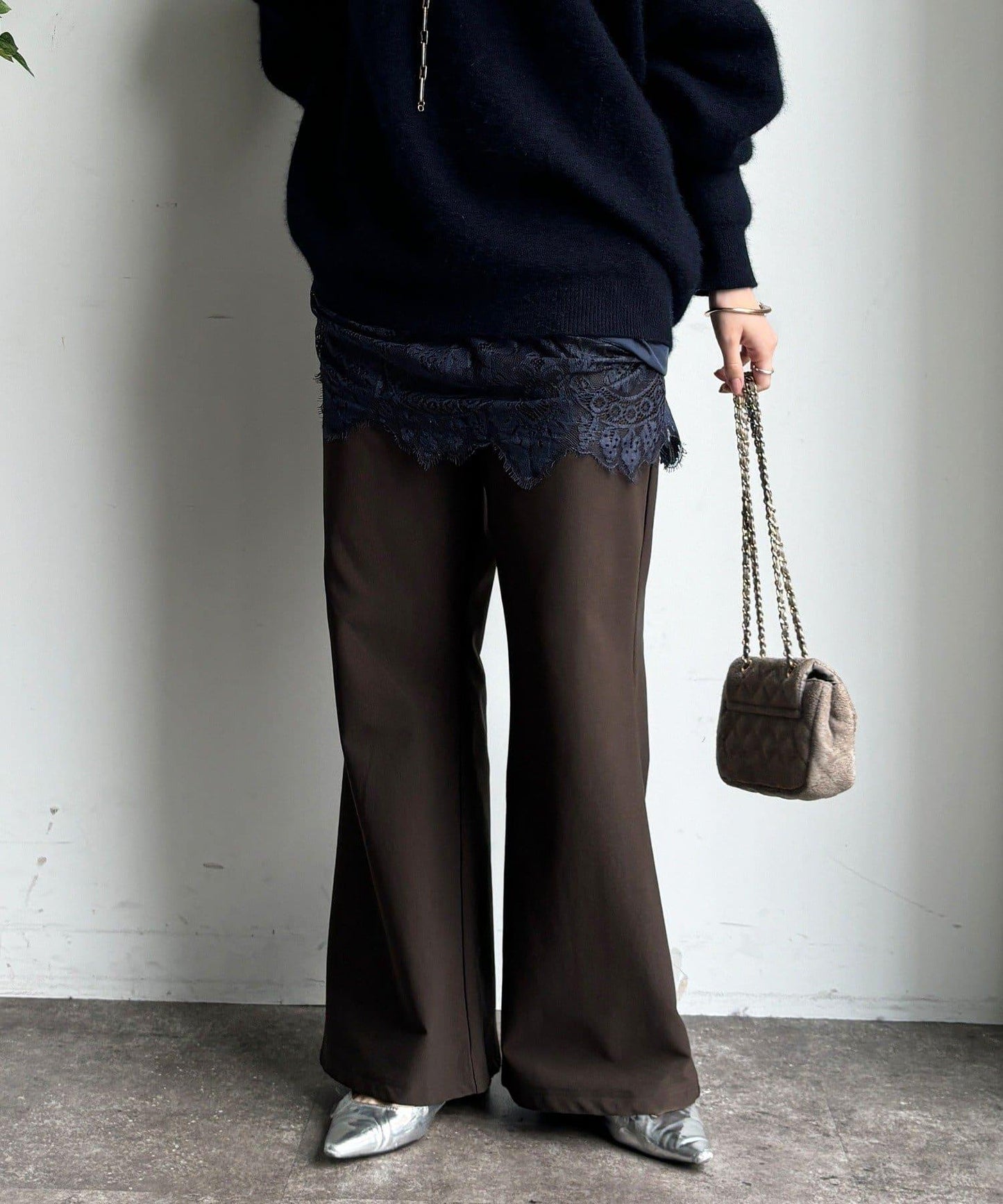 內加絨微喇休閒褲