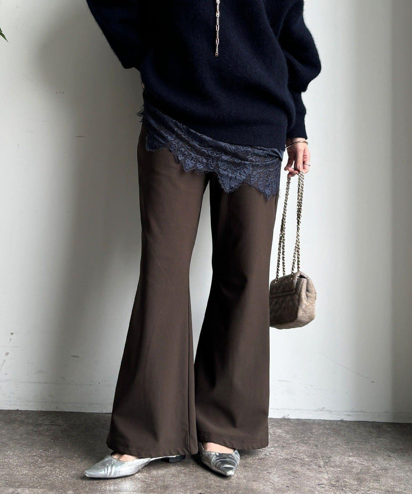 內加絨微喇休閒褲