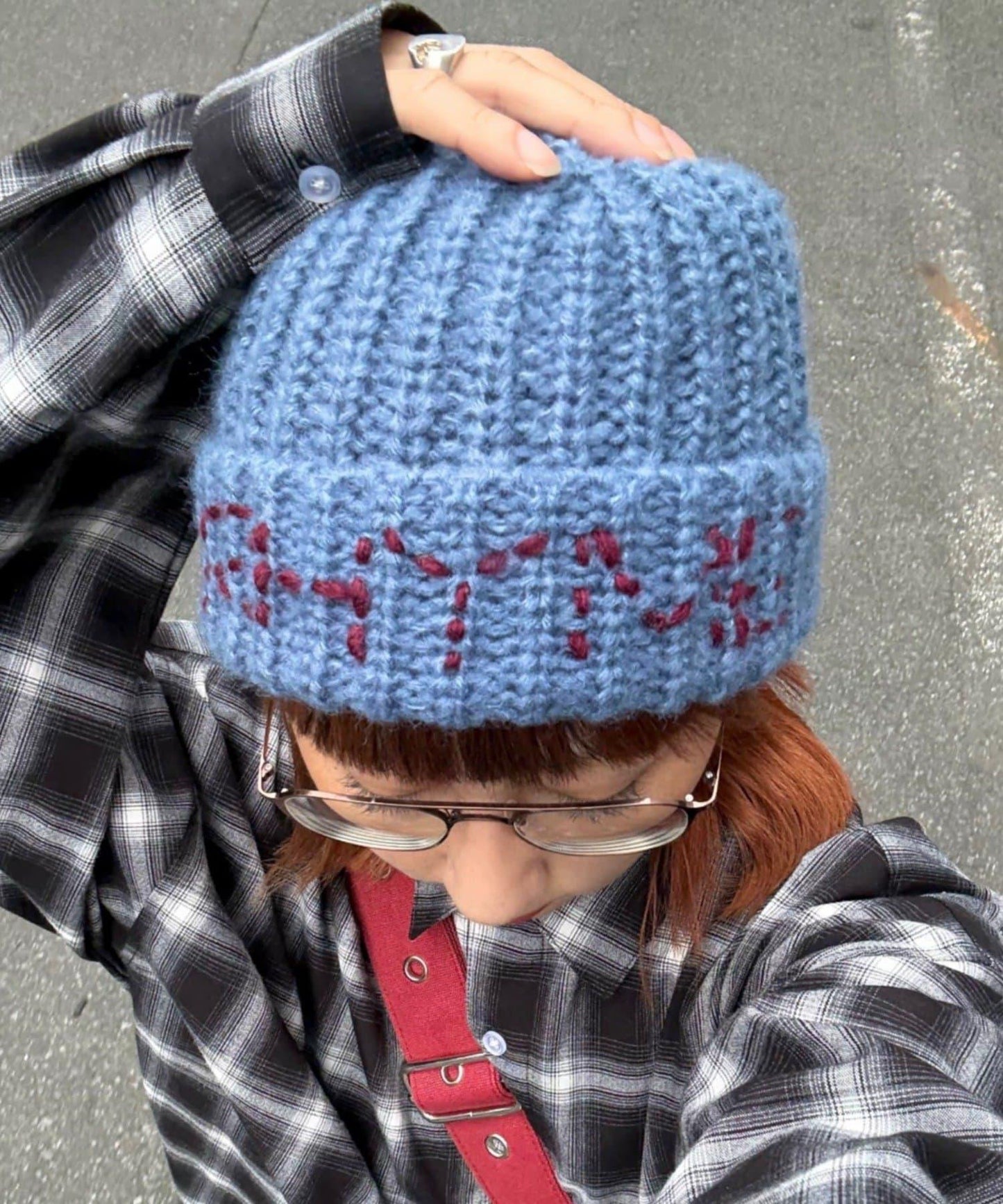 【UNISEX】刺繡logo針織帽