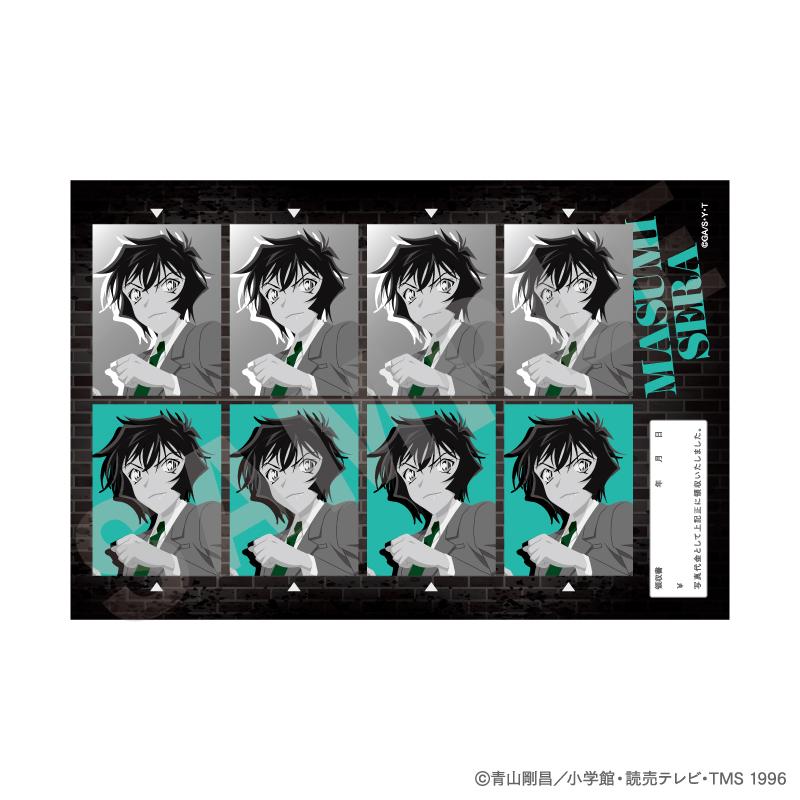 《名偵探柯南》_塗鴉系列 隨機證件照風格貼紙 黑白版(共10款)【BOX/10個裝】