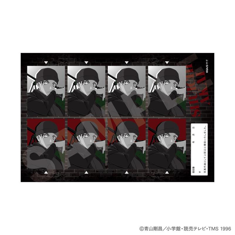 《名偵探柯南》_塗鴉系列 隨機證件照風格貼紙 黑白版(共10款)【BOX/10個裝】