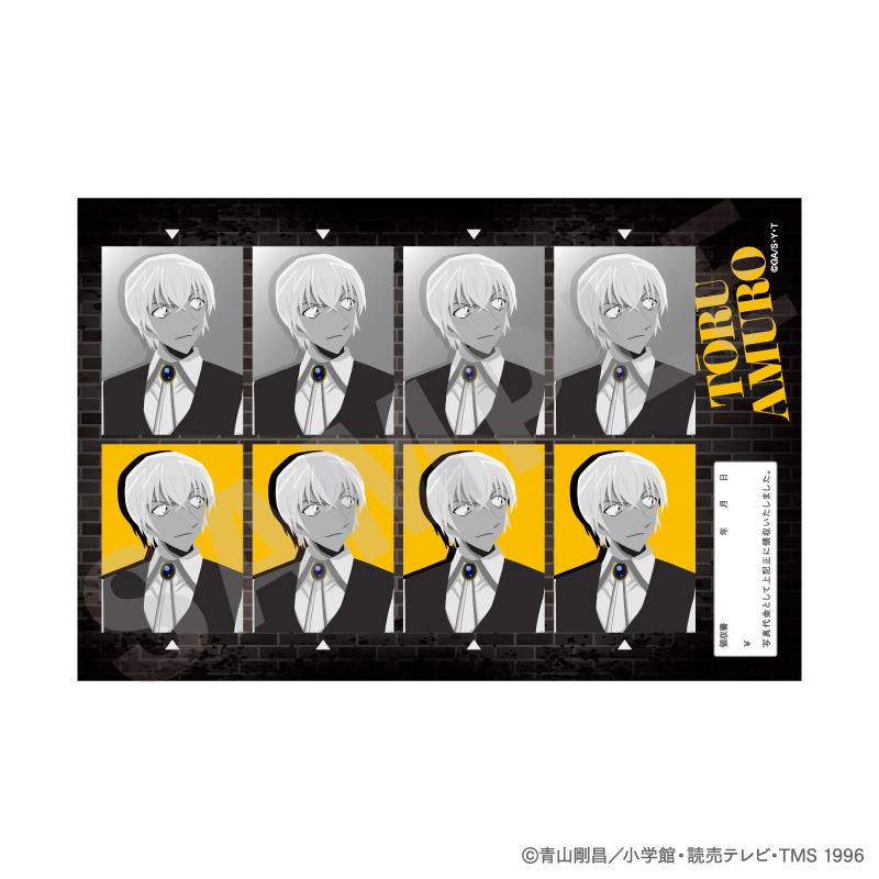《名偵探柯南》_塗鴉系列 隨機證件照風格貼紙 黑白版(共10款)【BOX/10個裝】