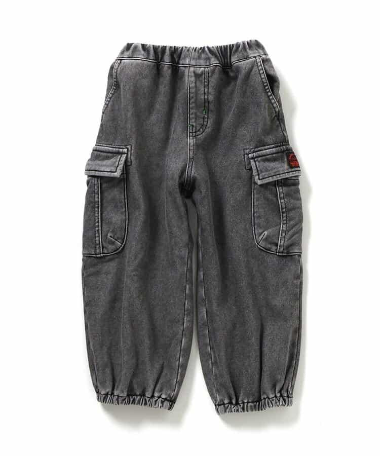 保暖化纖工裝褲 十分褲