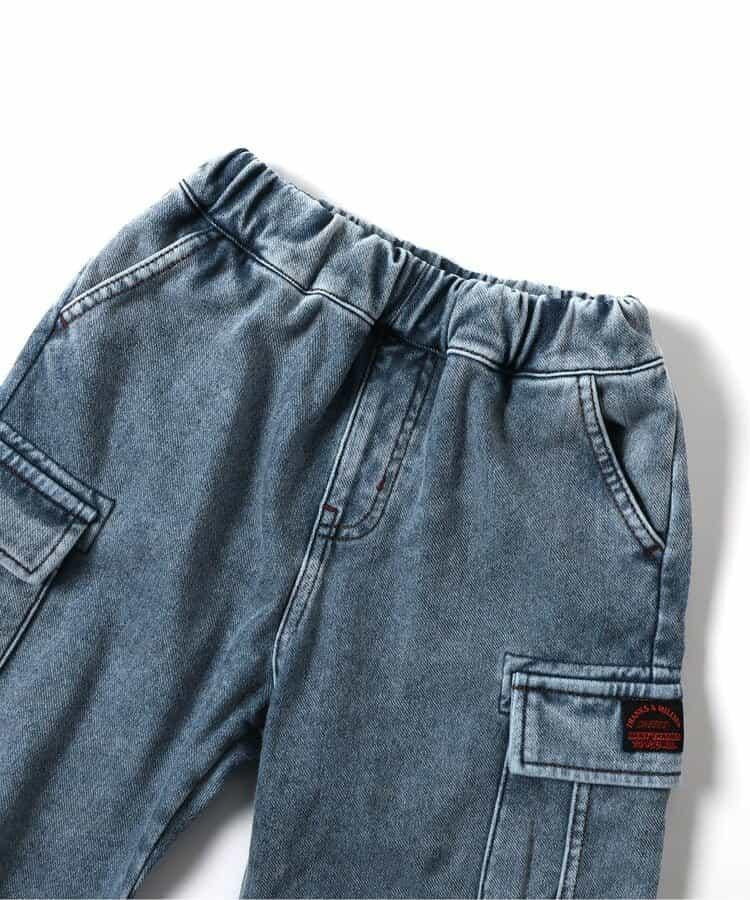 保暖化纖工裝褲 十分褲