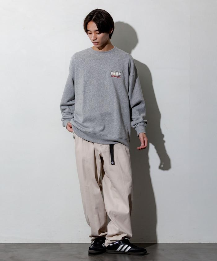 寬鬆版型背面印花圓領衛衣 / CATS GHOST