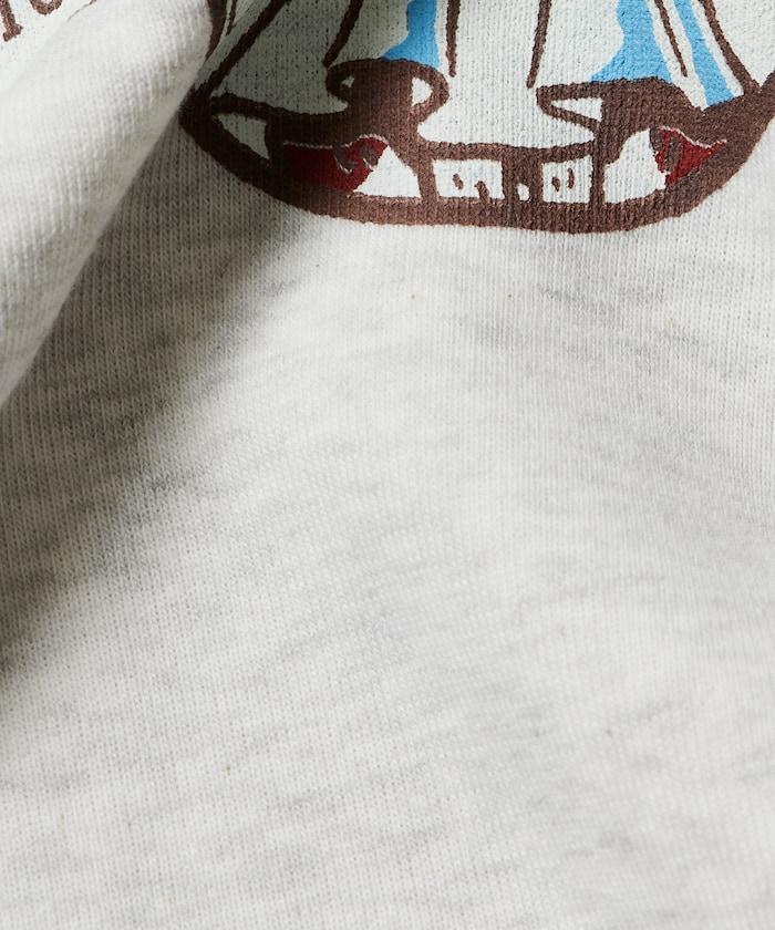 寬鬆版型背面印花圓領衛衣 / CATS GHOST