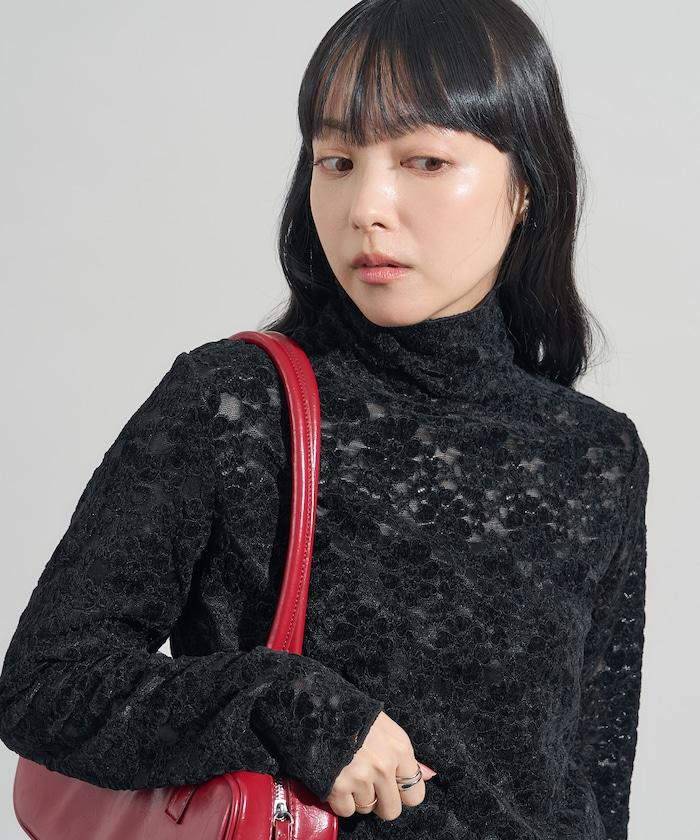 磨毛蕾絲上衣