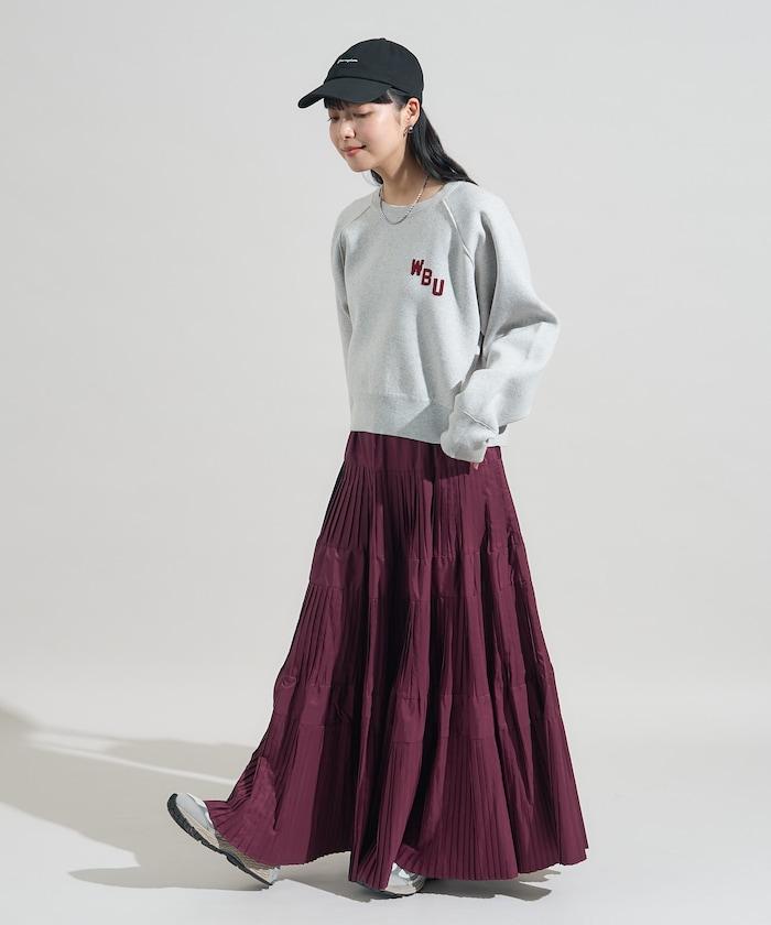 【可機洗】衛衣風格字母針織套頭衫