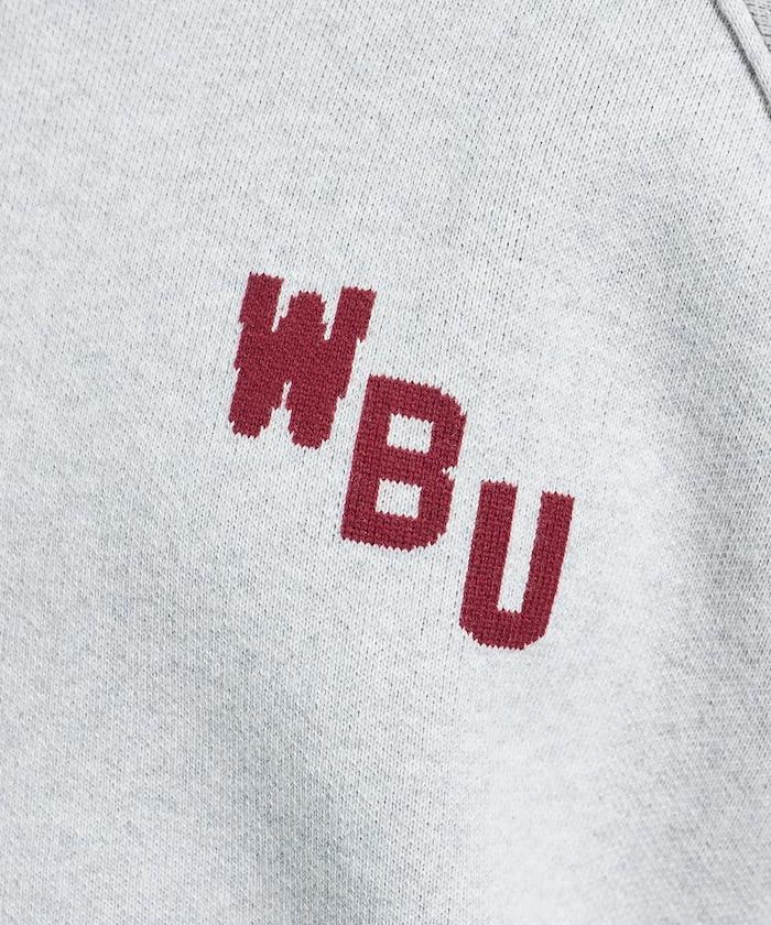 【可機洗】衛衣風格字母針織套頭衫