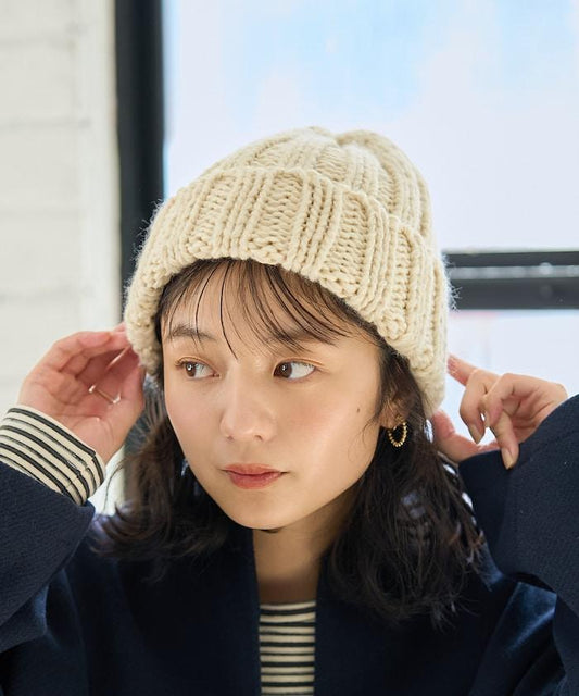 粗針織毛線帽