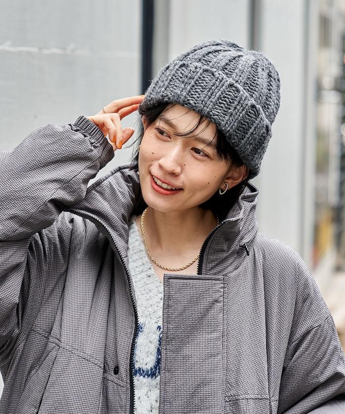 粗針織毛線帽