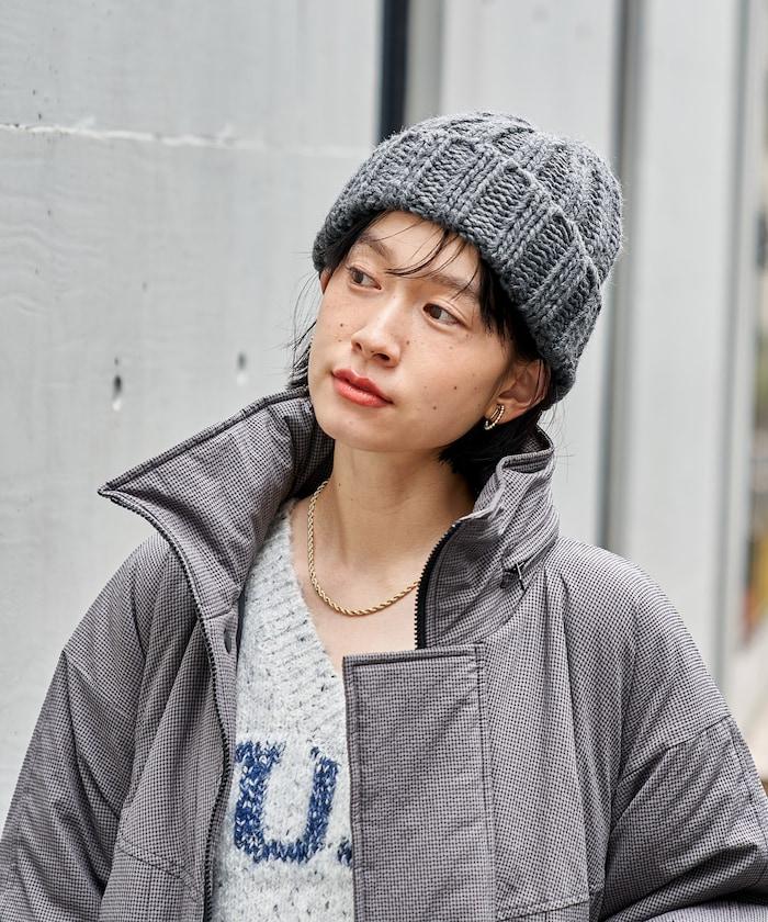 粗針織毛線帽
