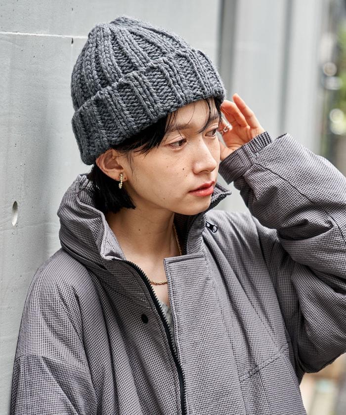 粗針織毛線帽