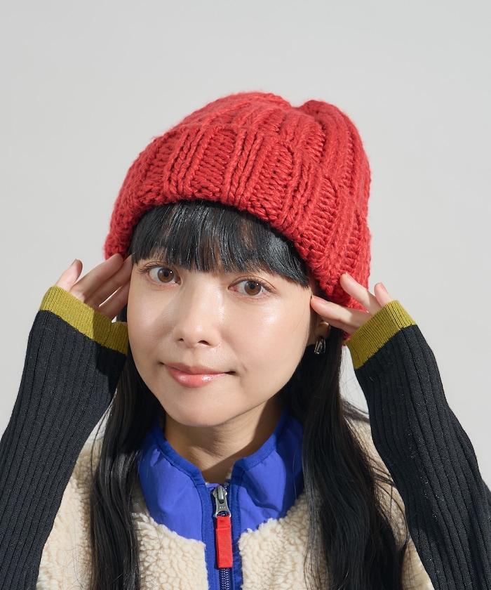 粗針織毛線帽