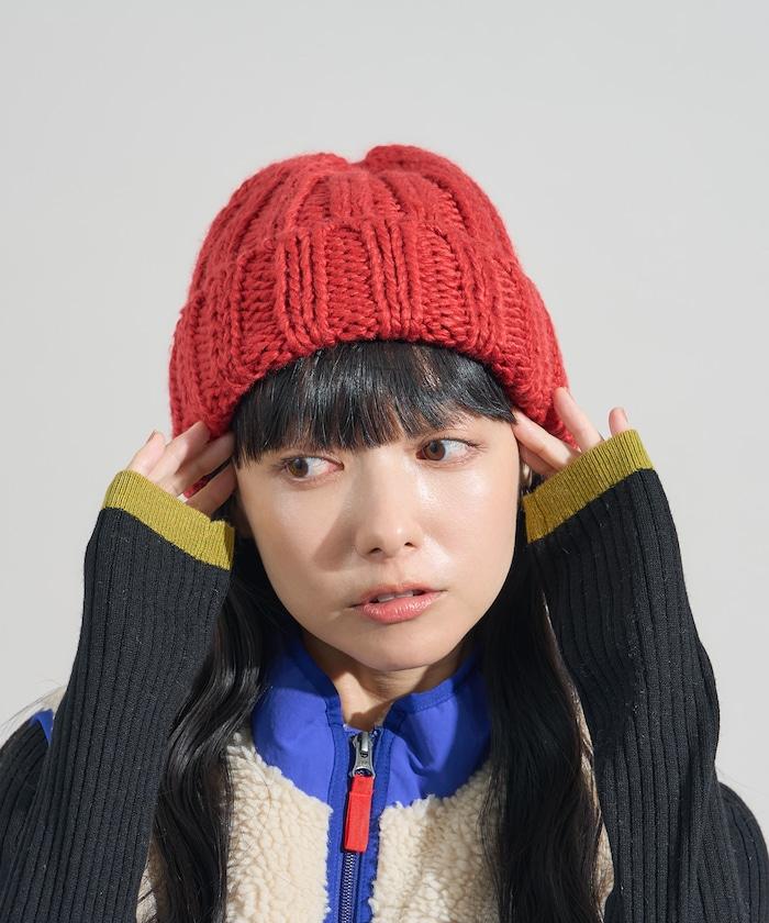 粗針織毛線帽