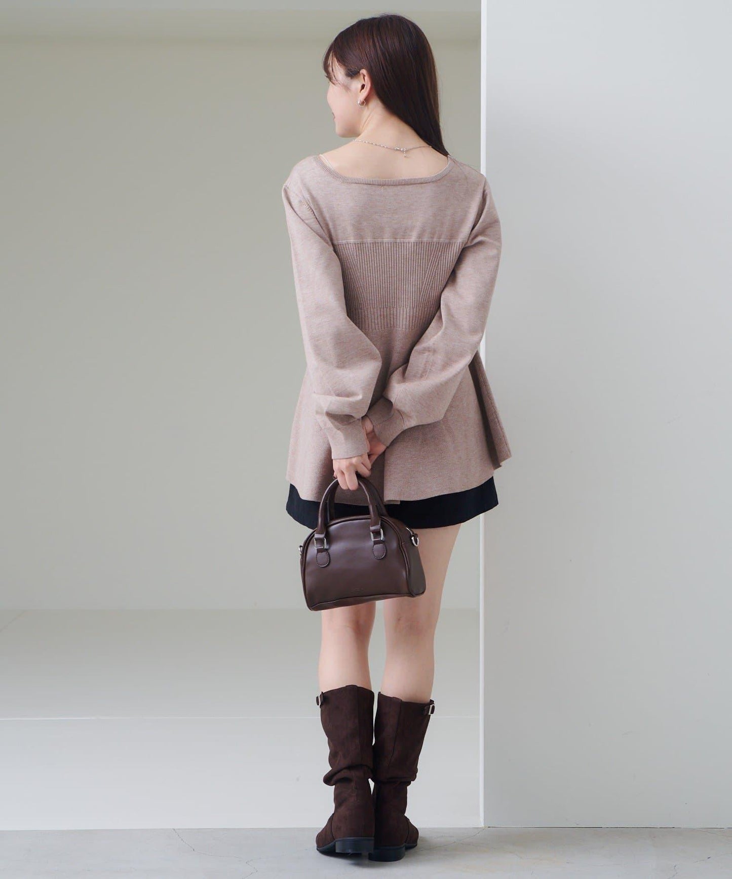 【Kastane】吊帶荷葉邊針織衫