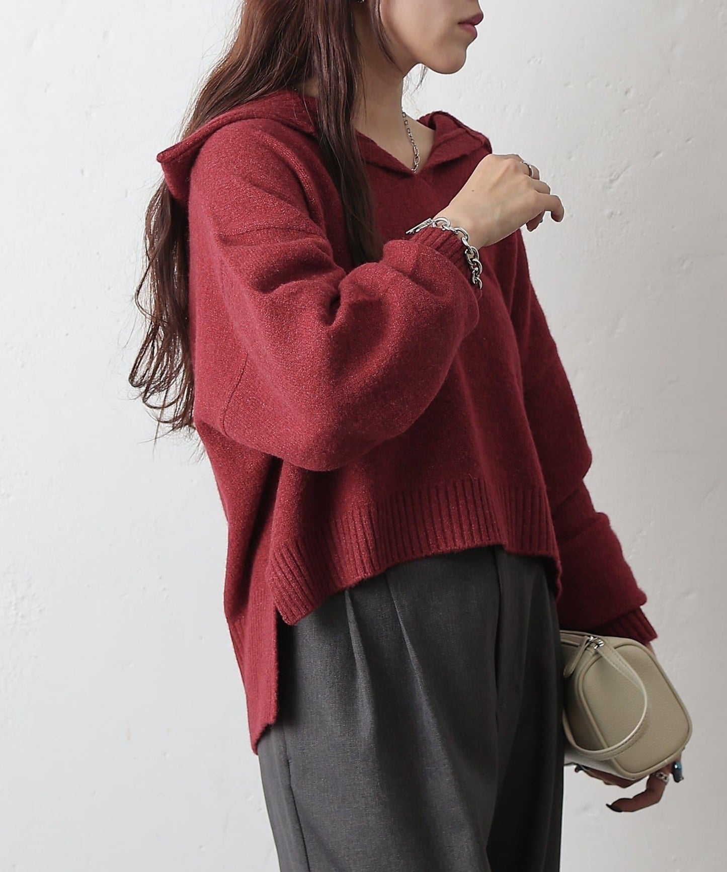 柔軟帶領開襟襯衫