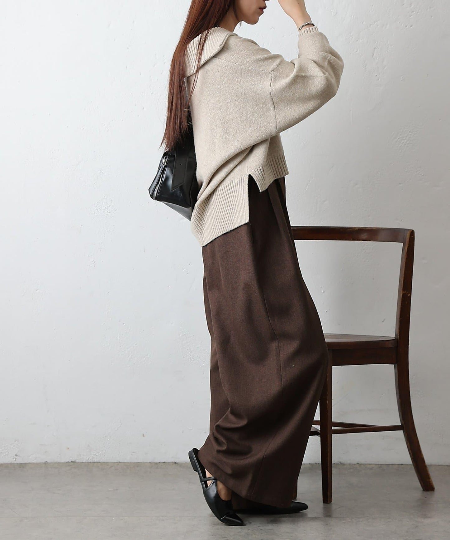 柔軟帶領開襟襯衫