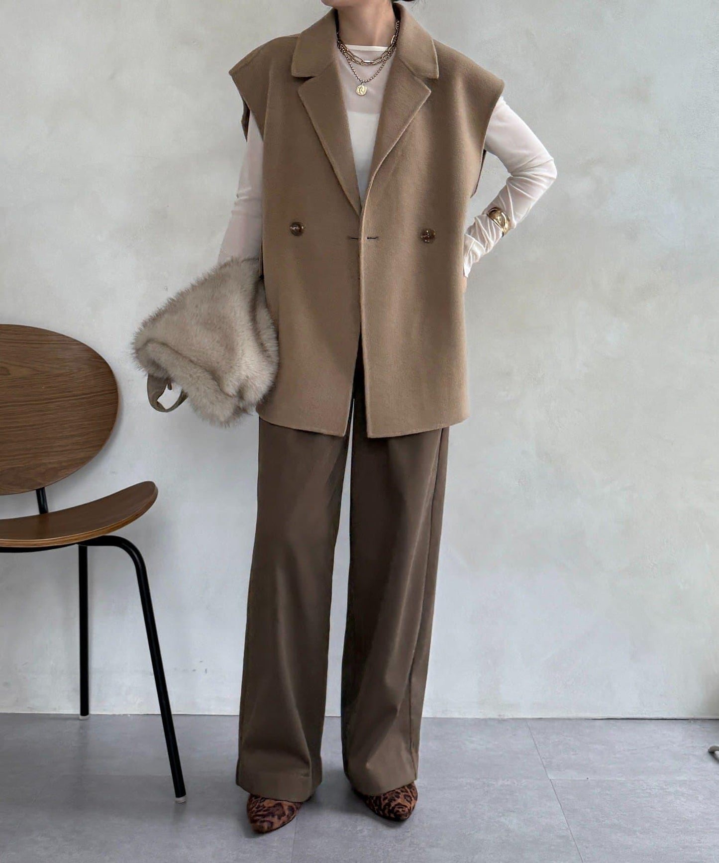 內加絨粘合長褲