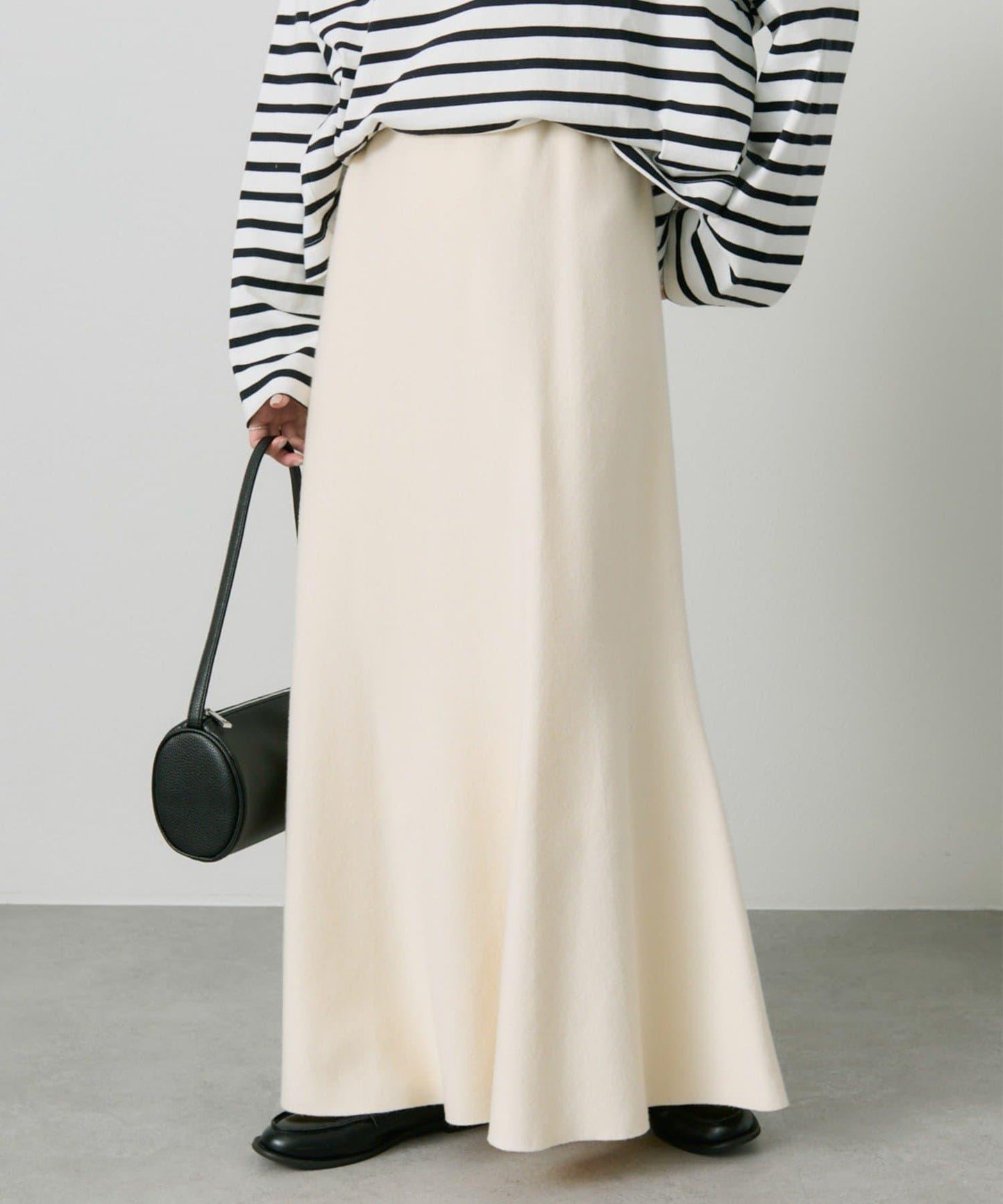 【/復刻】米蘭羅紋針織半身裙